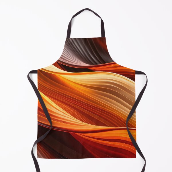 Item preview, Flowing Abstract Waves of Orange and Brown with Light Highlights in Dynamic 3D Fluid Motion Design designed and sold by Mimoshi ⭐⭐⭐⭐⭐.