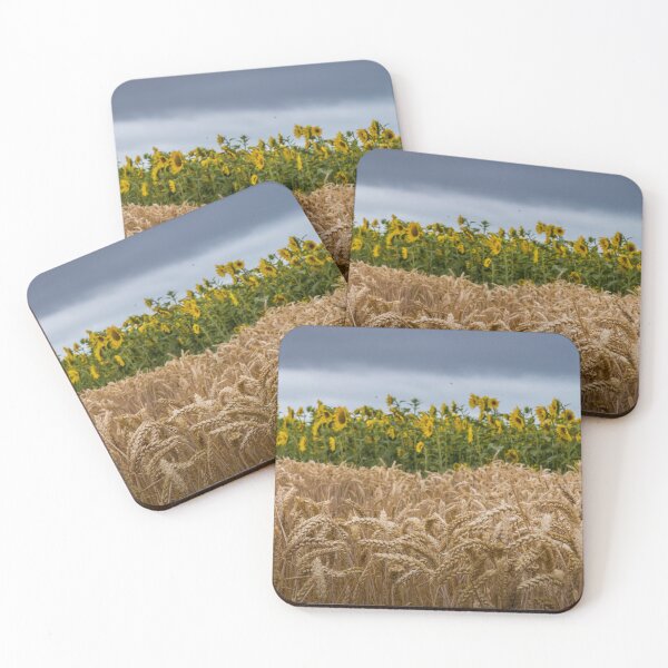 Item preview, Sunflowers in the Wheat Field under a Stormy Sky designed and sold by DiscoverySB.
