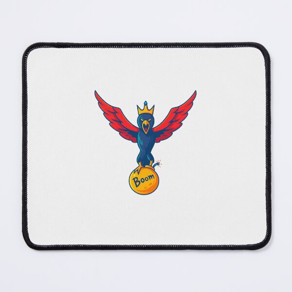 Item preview, Crowned Eagle King with Bomb – Powerful Cartoon Illustration designed and sold by karnlaunchlab.