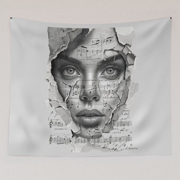 Item preview, Grayscale Artwork of Young Woman designed and sold by Aise06.
