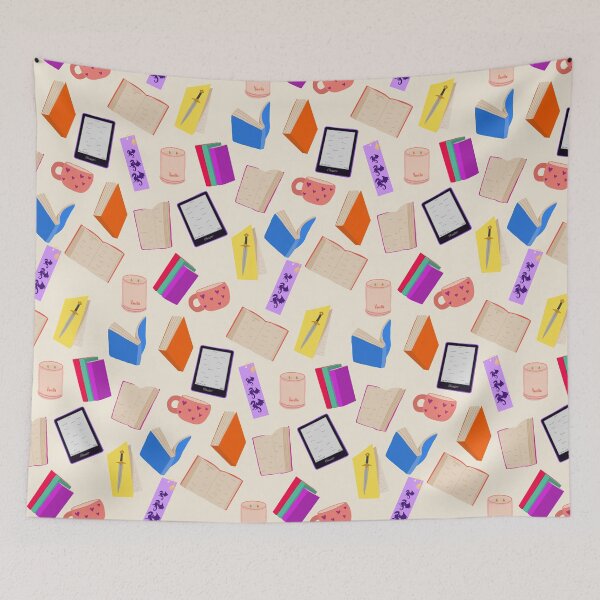 Item preview, Cream Bookish Books Mug Ereader candle designed and sold by Lozzie Eliza Designs.