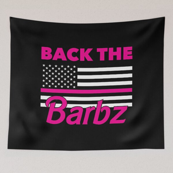 Item preview, Meme Pink Logo Classic Barbz Flag designed and sold by CloudyPriceSt.