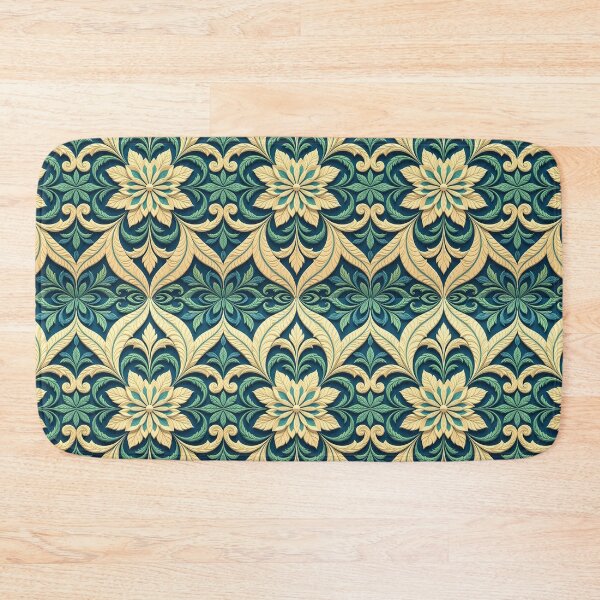 Item preview, Blue, Flowers & Leaves, Abstract Artistic Stylize, Symmetrical Repeated Texture Pattern (image size 8320x12480) designed and sold by Digital-Davinci.