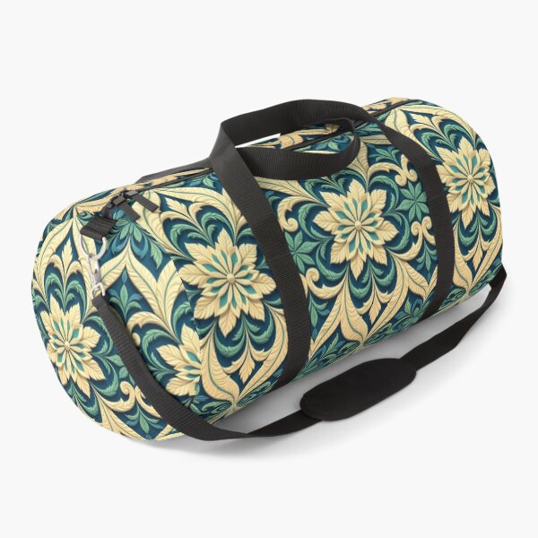 Item preview, Blue, Flowers & Leaves, Abstract Artistic Stylize, Symmetrical Repeated Texture Pattern (image size 8320x12480) designed and sold by Digital-Davinci.