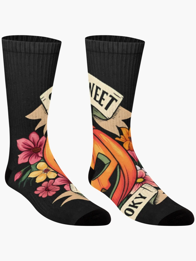 Thumbnail 3 of 5, Socks, Sweet Sorta Spooky designed and sold by Roxale.