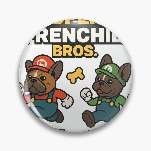 Item preview, Super Frenchie Bros. – Bulldog & Pup Gaming Adventure designed and sold by Herundros.