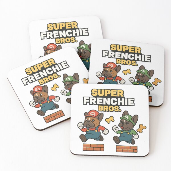 Item preview, Super Frenchie Bros. – Bulldog & Pup Gaming Adventure designed and sold by Herundros.