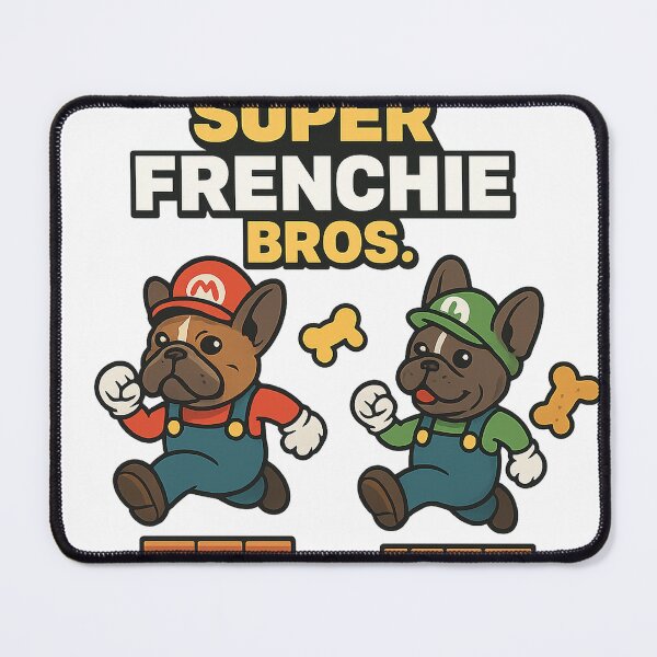 Item preview, Super Frenchie Bros. – Bulldog & Pup Gaming Adventure designed and sold by Herundros.