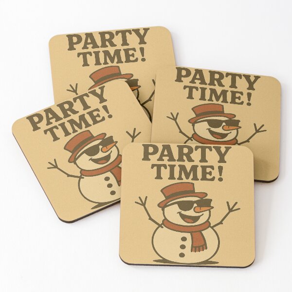 Item preview, Christmas Party Time Snowman designed and sold by AZTRELIS.