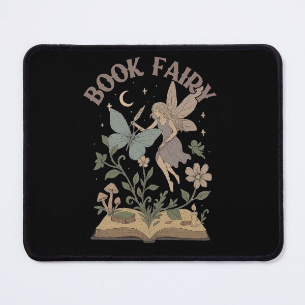 Item preview, Whimsical Book Fairy Soft Goth Design designed and sold by CottonandQuill.