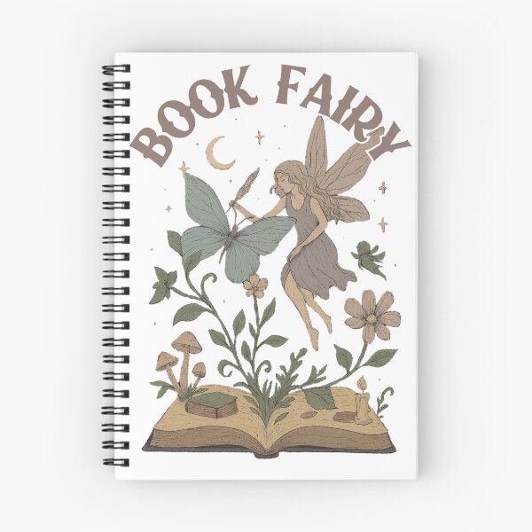 Item preview, Whimsical Book Fairy Soft Goth Design designed and sold by CottonandQuill.