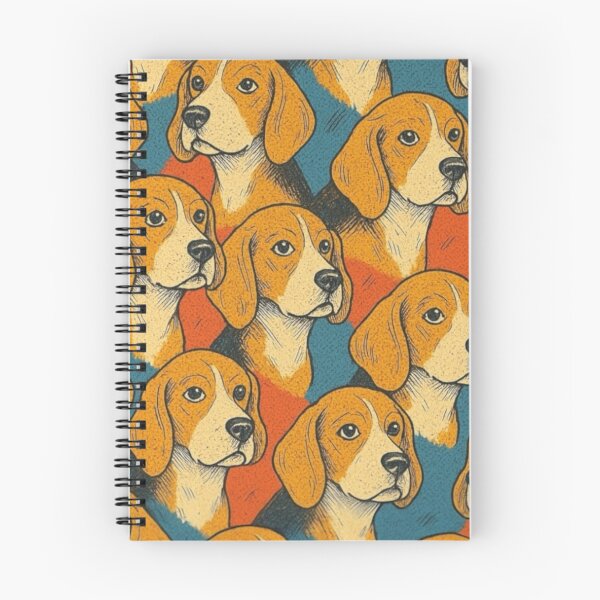 Item preview, Pop Art Beagle Retro Pattern Illustration designed and sold by Beagletopia.