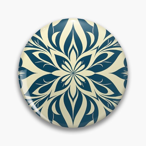 Item preview, Blue, Flowers & Leaves, Abstract Artistic Stylize, Symmetrical Repeated Texture Pattern (image size 8320x12480) designed and sold by Digital-Davinci.