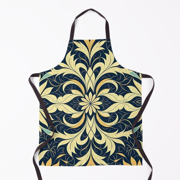 Item preview, Blue, Flowers & Leaves, Abstract Artistic Stylize, Symmetrical Repeated Texture Pattern (image size 8320x12480) designed and sold by Digital-Davinci.