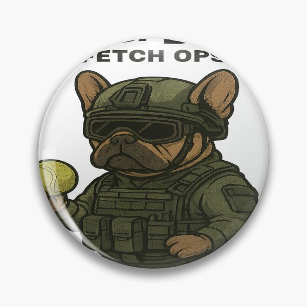 Item preview, Call of Doggo: Fetch Ops – Military Bulldog Parody designed and sold by Herundros.