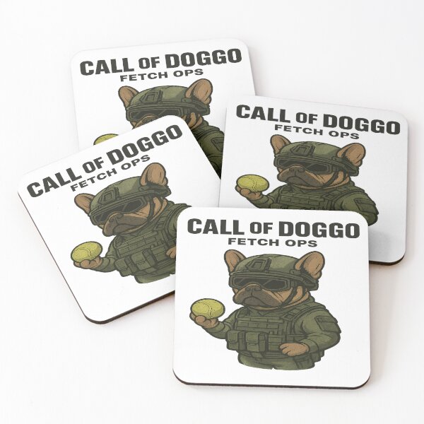 Item preview, Call of Doggo: Fetch Ops – Military Bulldog Parody designed and sold by Herundros.