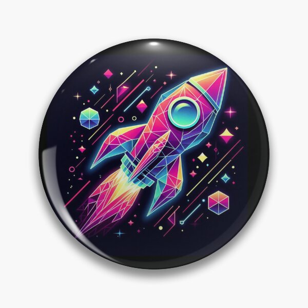 Item preview, Colorful geometric rocket  designed and sold by Dogandesighn.