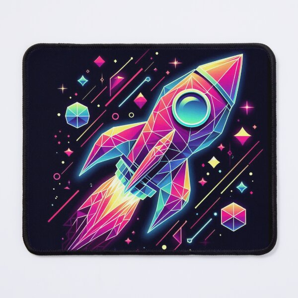 Item preview, Colorful geometric rocket  designed and sold by Dogandesighn.