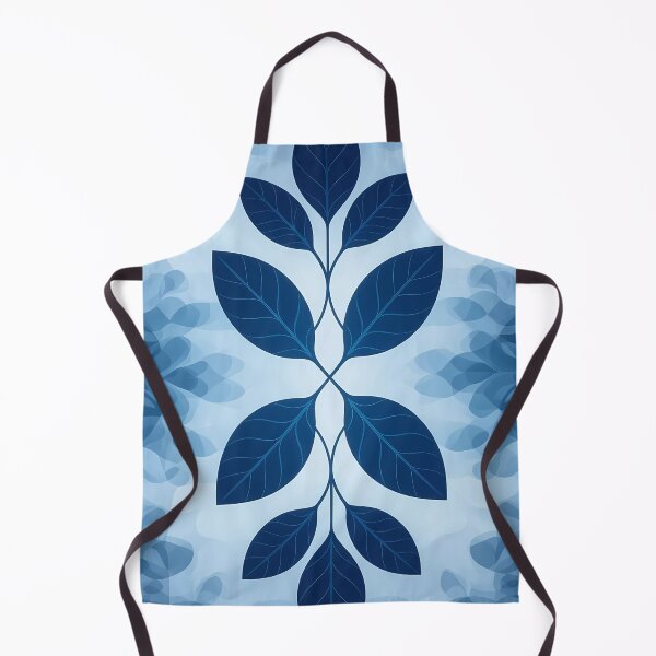 Item preview, Blue, Flowers & Leaves, Abstract Artistic Stylize, Symmetrical Repeated Texture Pattern (image size 8320x12480) designed and sold by Digital-Davinci.