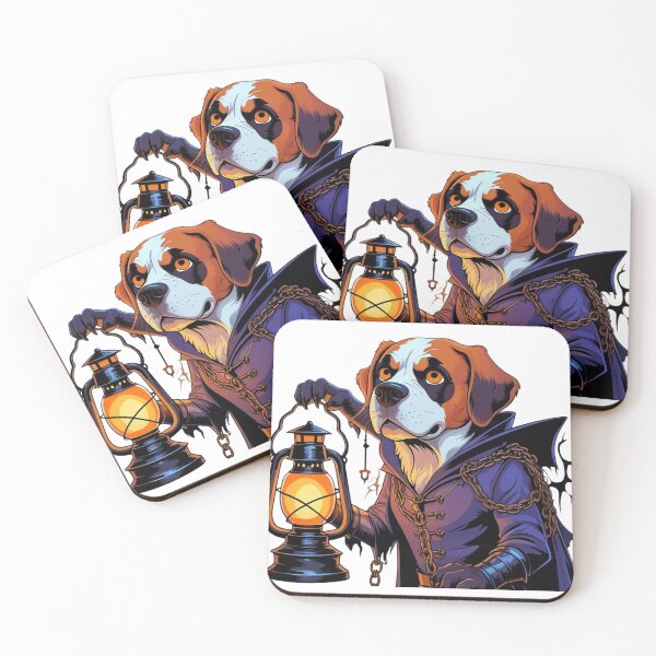 Item preview, Gothic Saint Bernard with illuminated lantern designed and sold by StormArte.