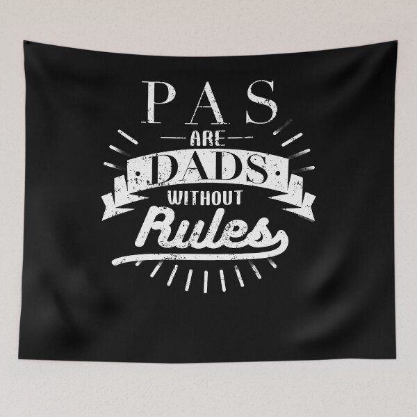 Aperçu de l'œuvre Pas de papas sans règles Fête des pères créée et vendue par shoppzee.