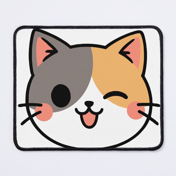 Item preview, Winking Calico Cat Face designed and sold by AtanichiStore.
