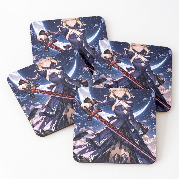 Item preview, Saber Alter Fate Stay Night anime girl moonlight battle designed and sold by SolenneAzur.