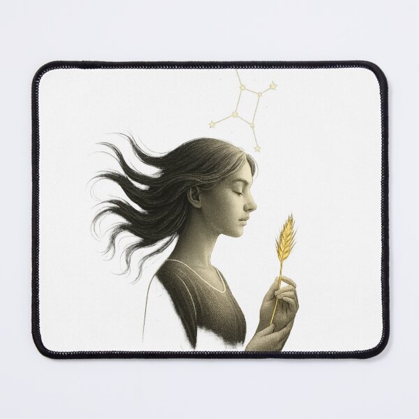 Item preview, Minimalist Virgo Profile Constellation Glow T-Shirt designed and sold by VandalMuse.