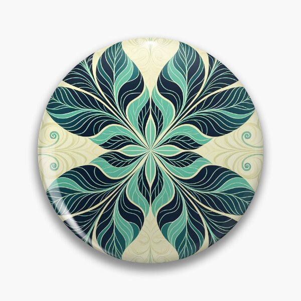 Item preview, Blue, Flowers & Leaves, Abstract Artistic Stylize, Symmetrical Repeated Texture Pattern (image size 8320x12480) designed and sold by Digital-Davinci.
