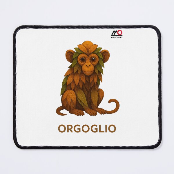 Item preview, IT: ORGOGLIO – Scimmia in Foglie (stile ricamo) EN: ORGOGLIO – Leaf Monkey (embroidered style) designed and sold by M-Orgoglio.