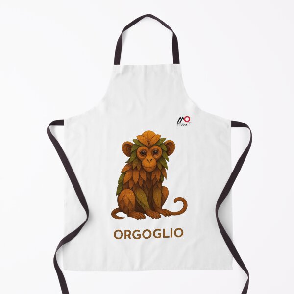 Item preview, IT: ORGOGLIO – Scimmia in Foglie (stile ricamo) EN: ORGOGLIO – Leaf Monkey (embroidered style) designed and sold by M-Orgoglio.