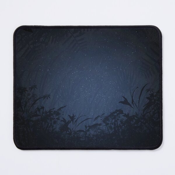 Item preview, Blue fireflies in the night jungle designed and sold by LiminalWoods.