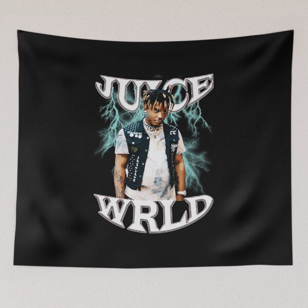Item preview, Juice WRLD Lightning Background Rap Portrait Aesthetic designed and sold by dragonmaid269.