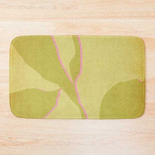 Item preview, Abstract green and pink botanical pattern designed and sold by WhalesWay.
