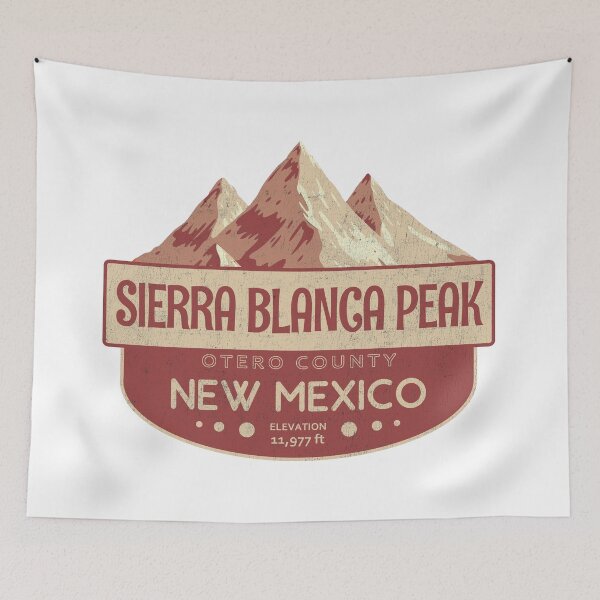 Item preview, Sierra Blanca Peak, Otero County, New Mexico, Mountain Design designed and sold by Wanderful-roads.
