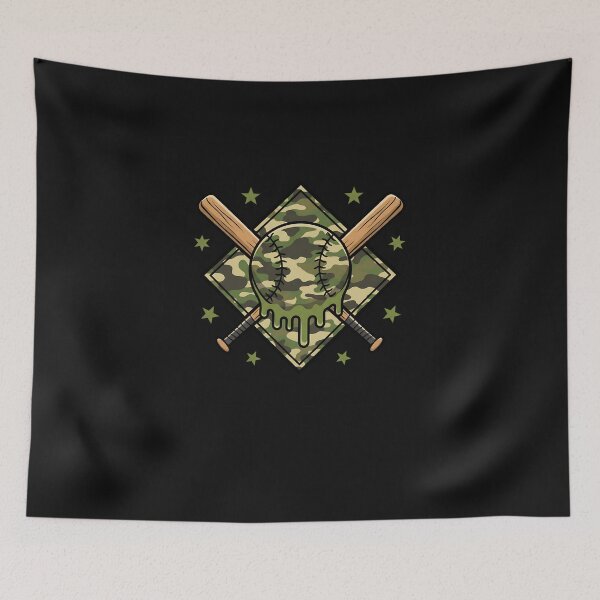 Item preview, Baseball Drip for Boys Ice Cream Dripping Boys Baseball Camo designed and sold by facegm.