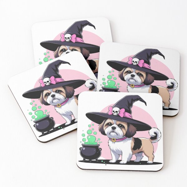 Item preview, Shih Tzu Magic Witch with Cauldron designed and sold by StormArte.