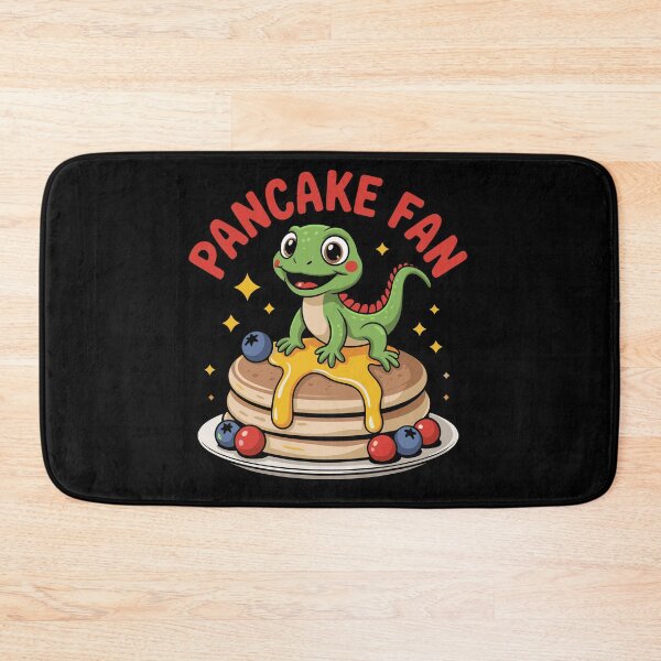 Item preview, Kawaii Lizard with Pancake Fan – Cute Breakfast designed and sold by Danlentys.
