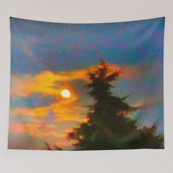 Item preview, Sunrise and Fir Tree designed and sold by The Rage Garden.