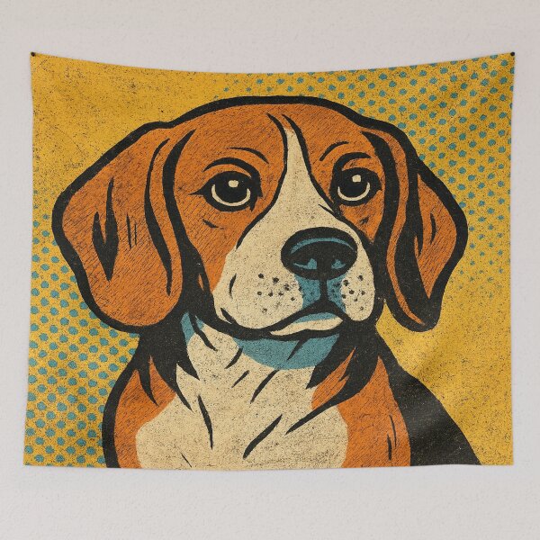 Item preview, Beagle Pop Art – Bold Retro Comic Style Dog Illustration for Beagle Lovers designed and sold by Beagletopia.