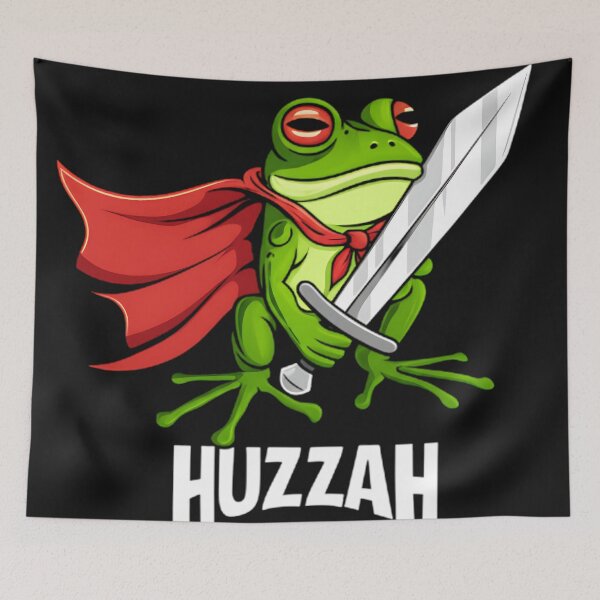 Item preview, Huzzah Frog with Sword designed and sold by Rassrus.
