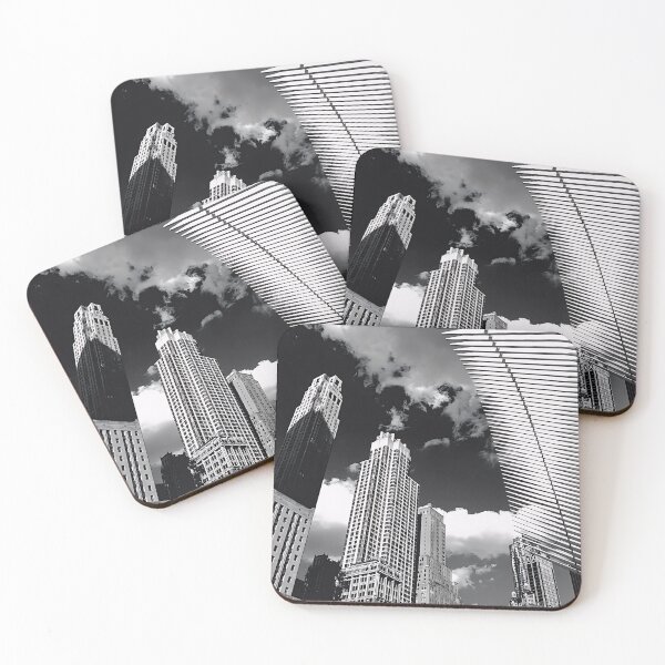 Item preview, Monochrome low-angle photo of New York City designed and sold by DiveDuke.