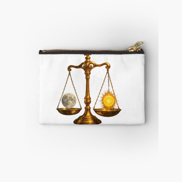 Item preview, Cosmic Libra Balance — Golden Scales of Moon & Sun designed and sold by VandalMuse.