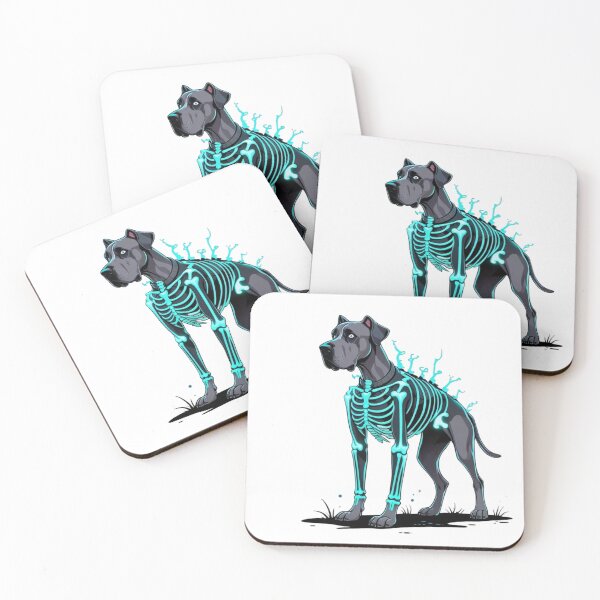 Item preview, Great Dane skeleton with blue fire designed and sold by StormArte.