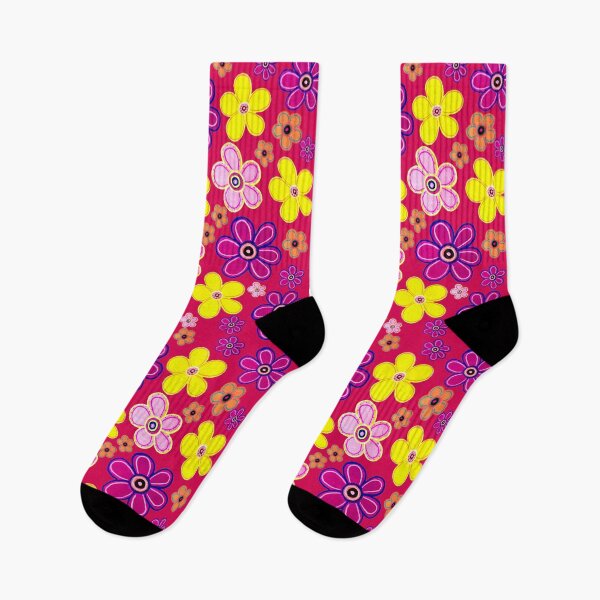 Item preview, Bright Abstract Flowers with Love Heart designed and sold by kel72.