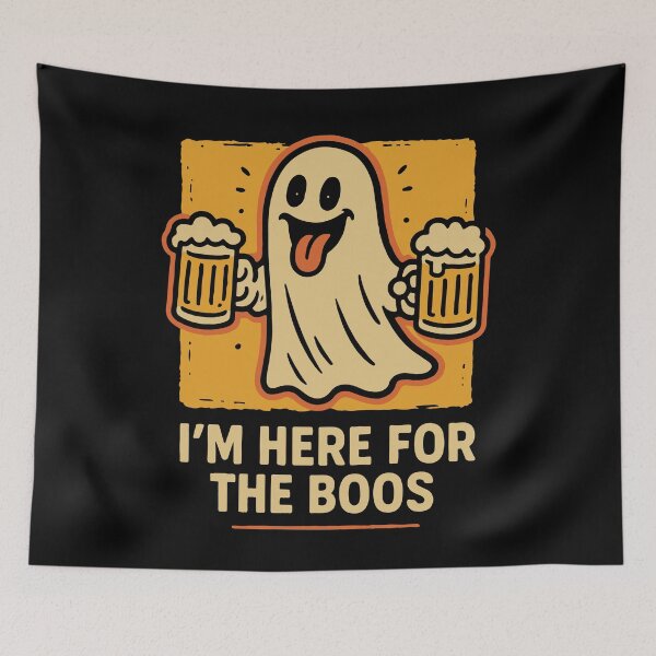 Item preview, I'm Here For The Boos Funny Halloween Saying designed and sold by LuminOrb.