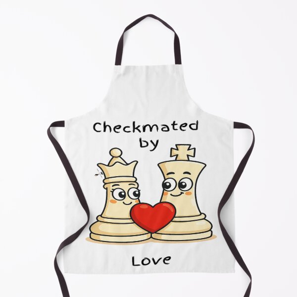 Item preview, Checkmated by Love – Cute King and Queen Chess Design designed and sold by PawnShiftGoods.