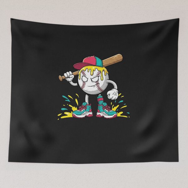 Item preview, Funny Ice Cream Drip Baseball Spots Baseballer Artwork designed and sold by diyoor.