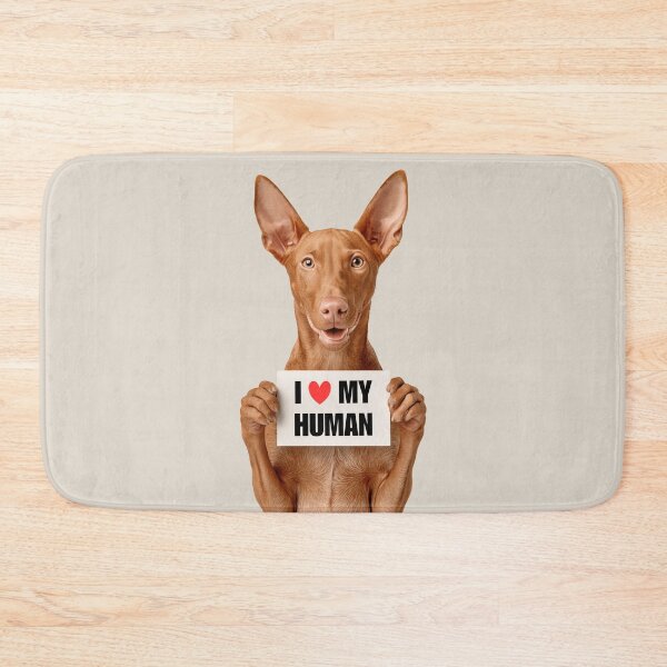 Item preview, Cute Pharaoh Hound dog with Signboard I love my Human  designed and sold by LazyOwlStore.