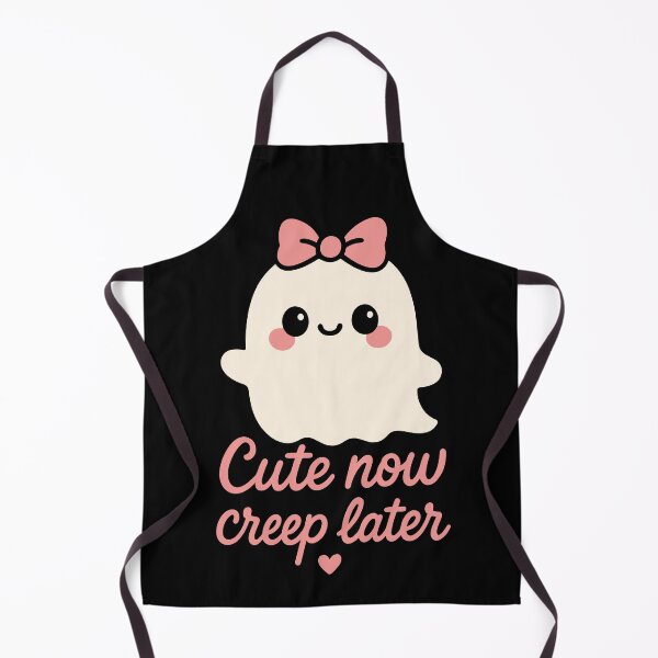 Item preview, Cute Now Creep Later Halloween Ghost designed and sold by LuminOrb.